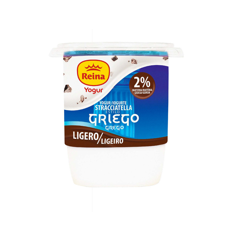 Yogur Natural Estilo Griego 2% Materia Grasa con Straccitella