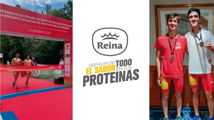 ABEL TORREBLANCA Y SU GUÍA JOSE ANTONIO HOYOS, CAMPEONES DE ESPAÑA EN EDAD ESCOLAR DE TRIATLÓN INCLUSIVO 2022.